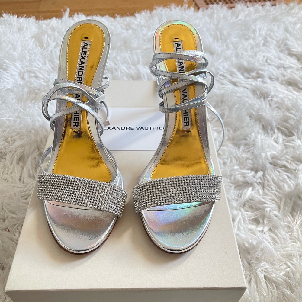 BNWT SIZE 11 Alexandre Vauthier Glitter Sandals